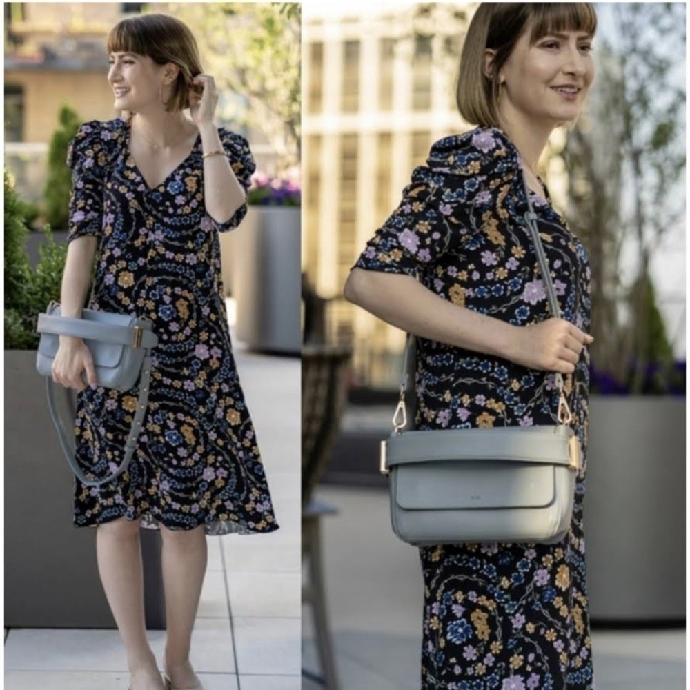 SeeByChloe Floral V-Neck Shift Dress